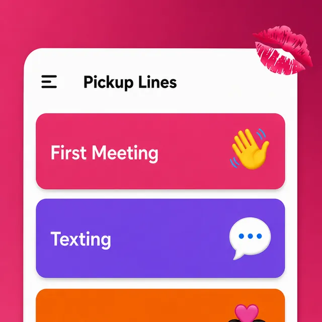 RizzOne app — pick your situation